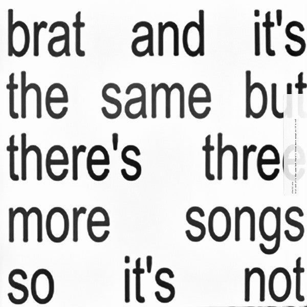 Charli XCX - Brat and It's the Same but There's Three More Songs So It's Not (White Vinyl)