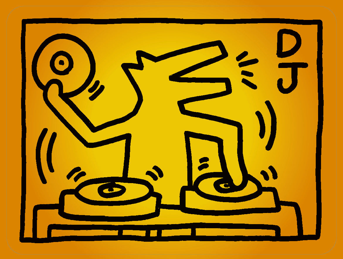 [STICKER] | Keith Haring - DJ
