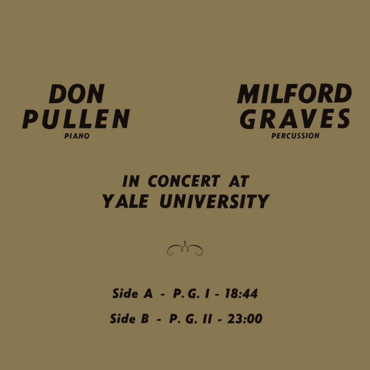 Milford Graves and Don Pullen - In Concert at Yale University